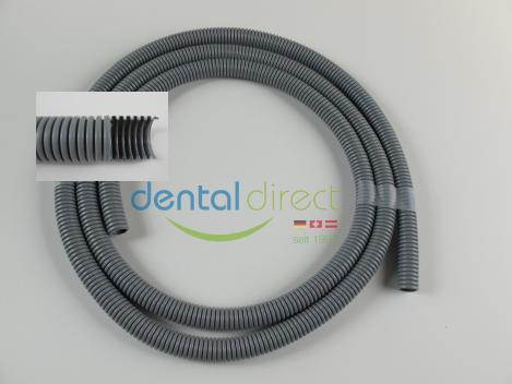 Saugschlauch/Speichelzieher Ø 17 mm für Heka, einwandig, innen und außen nicht glatt.