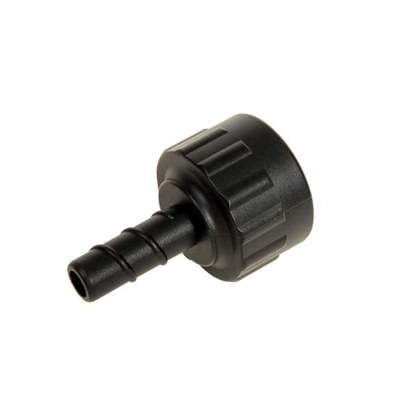 Grau‑farbene Schlauchkupplung für Sirona-Gerät, 8 mm Anschluss, geräteseitiger Anschluss