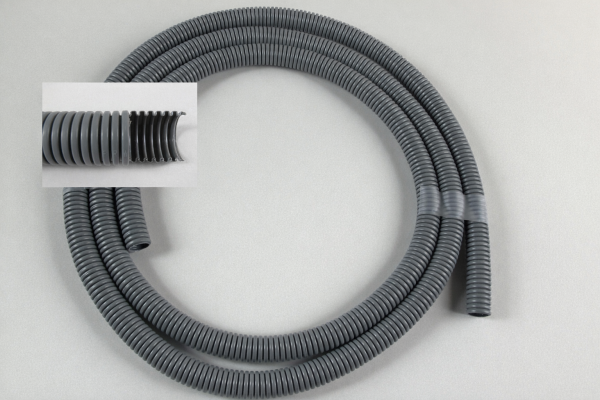 Saugschlauch/Speichelzieher Ø 17 mm für Heka, einwandig, innen und außen nicht glatt.