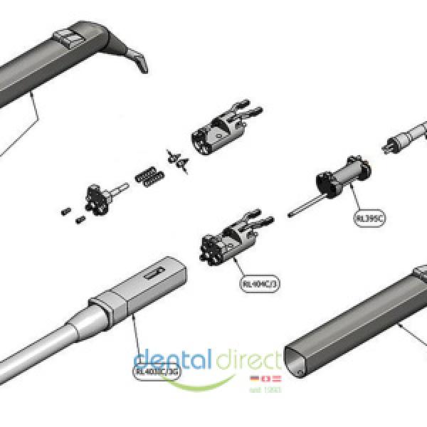 Minilight 3/6-F-Griffhülse, INOX, abgewinkelt